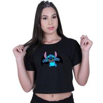 Blusinha Cropped Algodão Lilo Stitch Vampiro Blusinha Cropped Algodão Lilo Stitch Vampiro