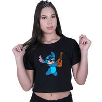 Blusinha Cropped Algodão Lilo Violão Blusinha Cropped Algodão Lilo Violão