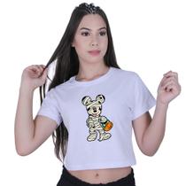 Blusinha Cropped Algodão Mickey Mouse Mumia Blusinha Cropped Algodão Mickey Mouse Mumia