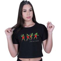 Blusinha Cropped Algodão Natal The Grinch Blusinha Cropped Algodão Natal The Grinch