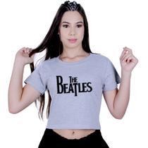 Blusinha Cropped Algodão The Beatles Banda Rock