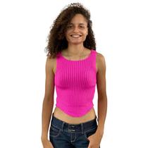 Blusinha Cropped Tricot Modal Blusa Basica Qualidade Premium