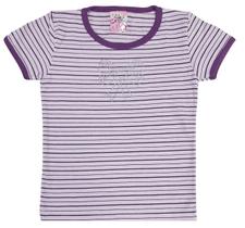 BLUSINHA EM COTTON LISTRADA COM STRASS Nº 4 (2 a 3 anos) BLUSINHA EM COTTON LISTRADA COM STRASS Nº 4 (2 a 3 anos)