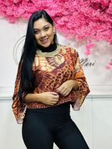Blusinha Estampada manga babadinha