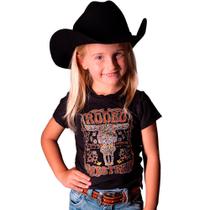 Blusinha Estilo Country Infantil Feminina Com Strass Zoe Western Blusinha Estilo Country Infantil Feminina Com Strass Zoe Western