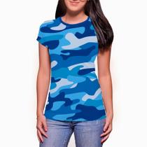 Blusinha Feminina Camuflada Exército Militar Pesca Caça Dry fit top - PRIMUS
