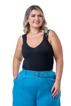 Blusinha Feminina Em Malha Plus Size Coloridas