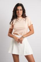 Blusinha Feminina Gola Alta T-shirt Camiseta Algodão Premium