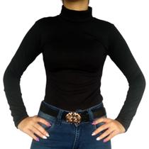 Blusinha Feminina Gola Cacharrel Manga Longa Justa Jacquard Pp ao Plus Size Blusinha Feminina Gola Cacharrel Manga Longa Justa Jacquard Pp ao Plus Size