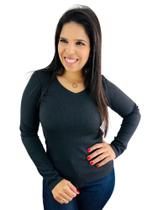 Blusinha Feminina Manga Longa em Ribana Premium 3011