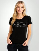 Blusinha Feminina Preta Estampa em Frases- t-shirt- Baby look estampada Blusinha Feminina Preta Estampa em Frases- t-shirt- Baby look estampada