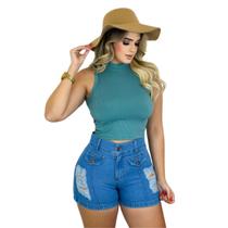 Blusinha Feminina Sem Mangas Cor Verde Blusinha Feminina Sem Mangas Cor Verde