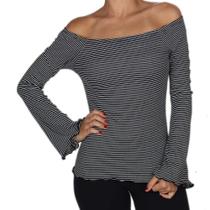 Blusinha Hang Loose Manga Longa Stripe - Listrado Blusinha Hang Loose Manga Longa Stripe - Listrado