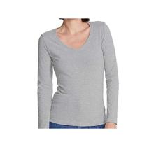 Blusinha Hering Feminina Manga Longa 4d8a Cinza Mescla