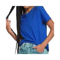 Blusinha Hering Feminina Meia Manga 0241 Azul Royal