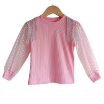 Blusinha Manga Longa Boiadeira com Franjas- Vaquejada- Ana Castela- Country e Rodeios -FabiBlusa-