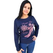 Blusinha manga longa feminina Blusinha manga longa feminina