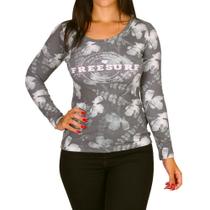 Blusinha Manga Longa Freesurf Flower Blusinha Manga Longa Freesurf Flower