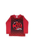 Blusinha Manga Longa Infantil Ladybug