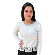 Blusinha Manga Longa T-shirt Feminina Amy Fashion