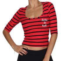 Blusinha Meia Manga Riu Kiu - Vermelho
