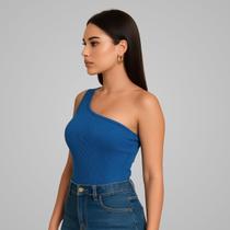 Blusinha Mula Manca Feminina Canelada Basica Elegante Verão