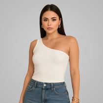 Blusinha Mula Manca Feminina Canelada Basica Elegante Verão