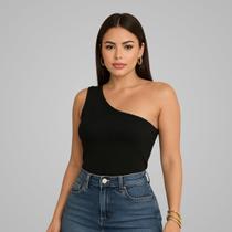 Blusinha Mula Manca Feminina Canelada Basica Elegante Verão