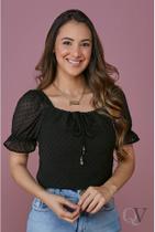 Blusinha pipoquinha com elástico