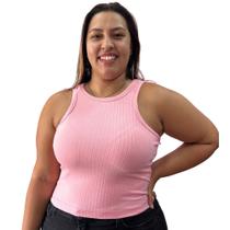 Blusinha regata plus zise perfeita no corpo excelente elasticidade modelo versatil