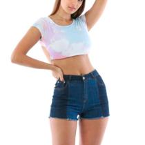 Blusinha Riu Kiu Tie Dye Cropped Ariel