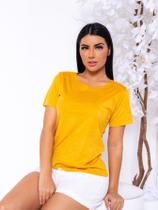 Blusinha Suede Manga Curta T-Shirt Aveludada Blusa Moda top