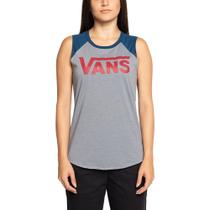 Blusinha Vans Raglan Rivalry Muscle - Cinza