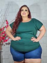 Blusinha Viscolycra Premium plus size - G1 ao G5 - Plus size de verdade - super leve - verão, academia, uso diário.