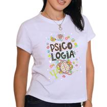 Blusinhas de profissão psicologia desenhos cérebro camisa feminina camiseta plus size