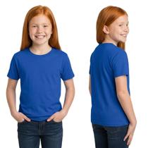 Blusinhas Infantil Menina Básica Lisa Manga Curta Algodão Macio Promoção Camisetas Femininas Juvenil