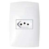 Blux Home Tomada 10A Com Placa 2X4 Blux Home Tomada 10A Com Placa 2X4