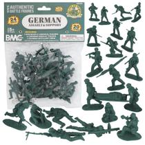 BMC CTS Soldados de Plástico Alemães de Assalto e Suporte da Segunda Guerra Mundial - 24 Peças Verde Floresta BMC CTS Soldados de Plástico Alemães de Assalto e Suporte da Segunda Guerra Mundial - 24 Peças Verde Floresta