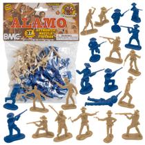 BMC The Alamo Plastic Army Men - Texas vs. Mexico 37pc Figuras de soldados