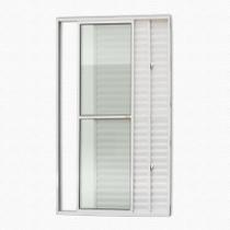 Bmk porta balcão 3 folhas c/ vidro liso branco - super-25 - 210x120 (587)