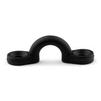 Bn1536 - alca para amarracao de cordas ou cabos modelo omega em nylon na cor preta 47 mm x 16 mm