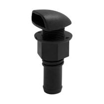 Bn1552 - respiro reto chamine para tanque de combustivel em termoplastico cor preta conexao 5/8 pol (16 mm)