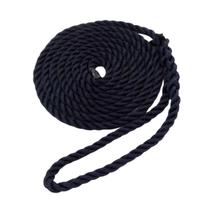 Bn1605 - corda torcida e trancada em polipropileno para defensa 3 pernas 12 mm x 6,5 metros cor preta uso em embarcacoes Bn1605 - corda torcida e trancada em polipropileno para defensa 3 pernas 12 mm x 6,5 metros cor preta uso em embarcacoes