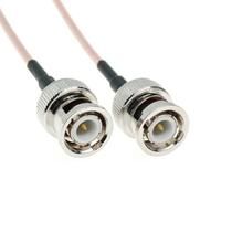 BNC macho para BNC macho plug Crimp Connector RG316 RF Pigtail Cabo Coaxial 50ohm Fio de Cobre Latão