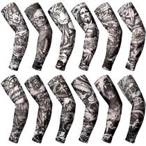 Boao, 12 peças, manga de tatuagem, capa de braço, 46 cm, proteção UV Boao, 12 peças, manga de tatuagem, capa de braço, 46 cm, proteção UV