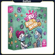 Board Game Virus Roll & Write, versão grande, edição em inglês