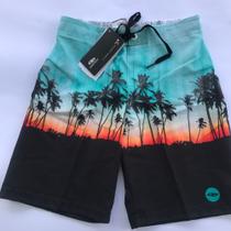 Boardshort Infantil magic Greenish, Cor: Verde TAM. 8 anos Ref: BER42070053