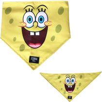 Bob Esponja Bandana PET Roupa Cão Cachorro Gato Oficial Nickelodeon