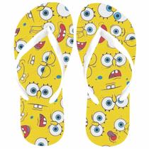 Bob Esponja Chinelo do Bobi Bobe Boby Esponja Carinhas. Presente desenho Adulto e Infantil menina menino