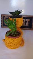Bob plant em fio de malha crochê Bob plant em fio de malha crochê